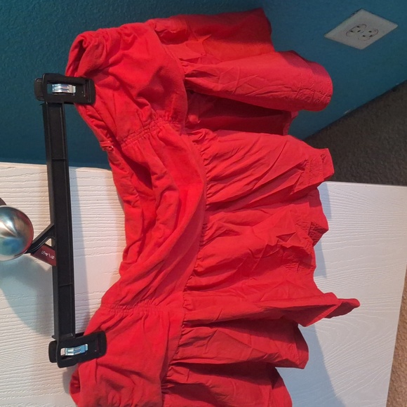 Anthropologie Daily Practice Red Mini Skirt NWT - Picture 5 of 7